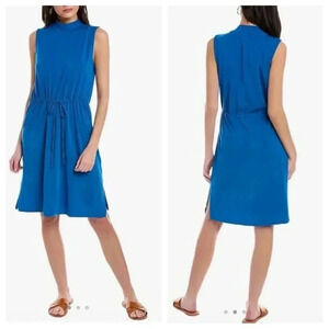 NWT Eileen Fisher Marine Mock Neck Dress size XL